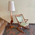 Solid Teak Rocking Chair by Frank Reenskaug for Bramin, Denmark. 