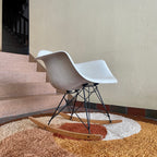 Eames RAR  Molded  Fiberglass Parchment Rocking Chair Herman Miller 