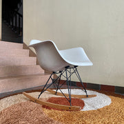 Eames RAR  Molded  Fiberglass Parchment Rocking Chair Herman Miller 
