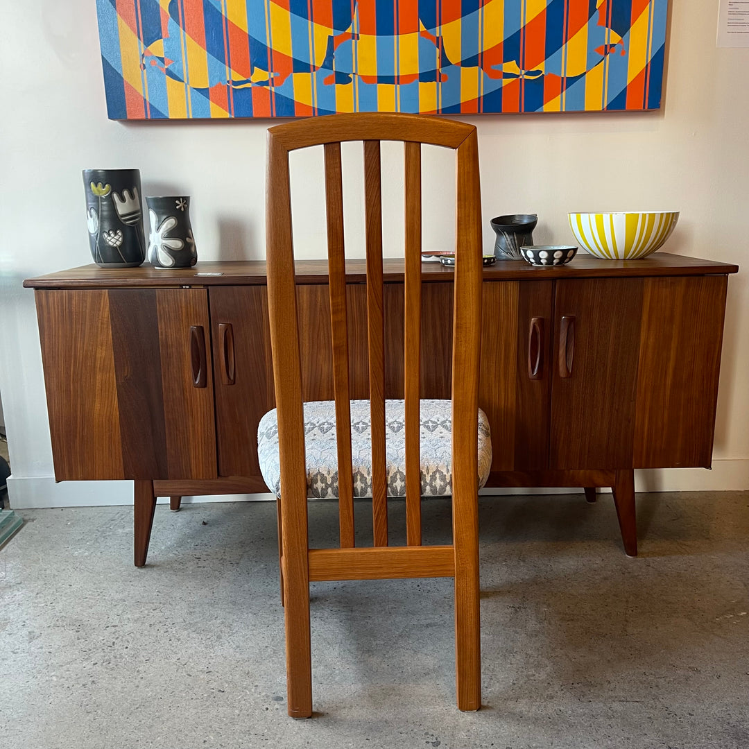 Set of Six Solid Teak Dining Chairs