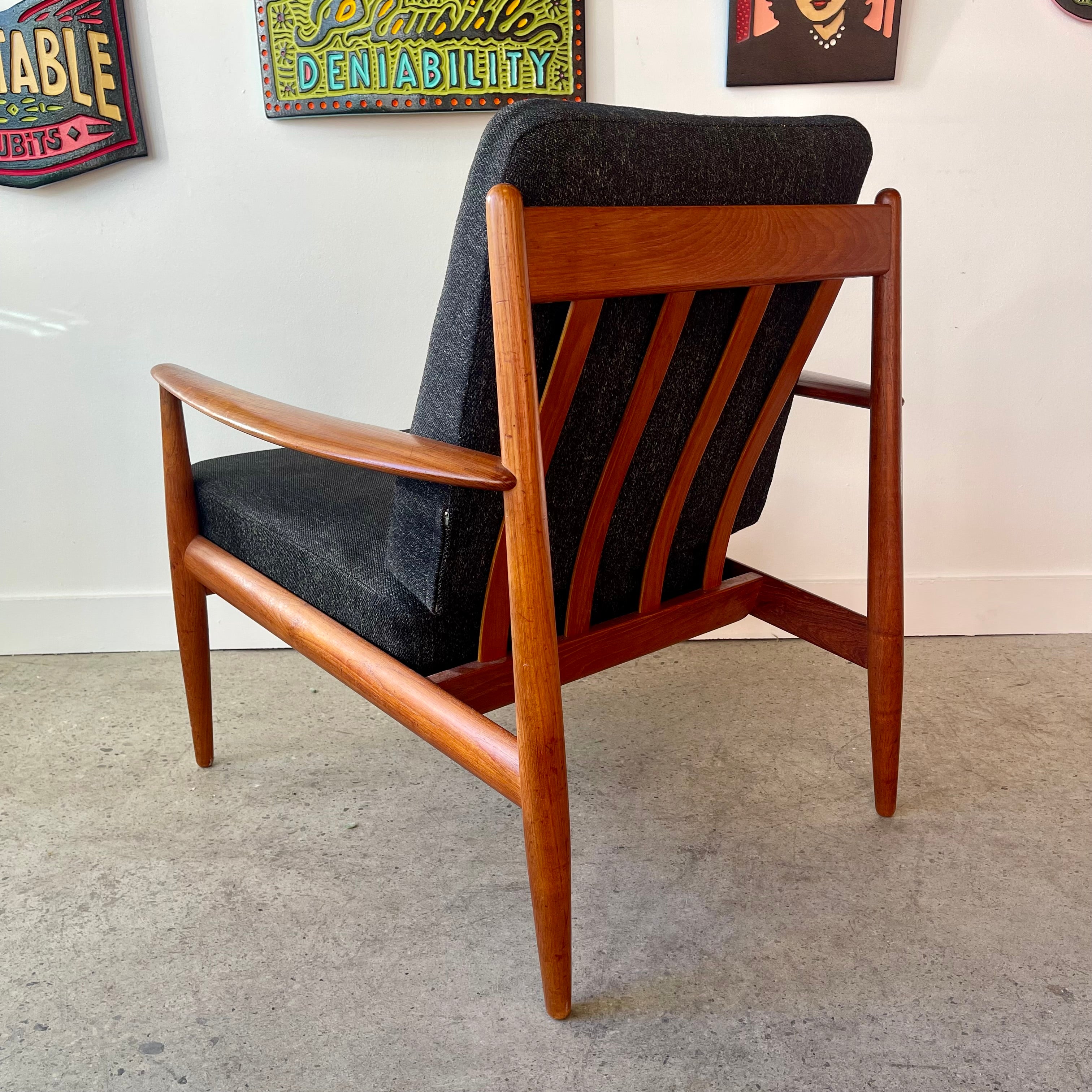 1960s Lounge Chair Designed by Grete Jalk for P. Jeppesen Made in Denmark
