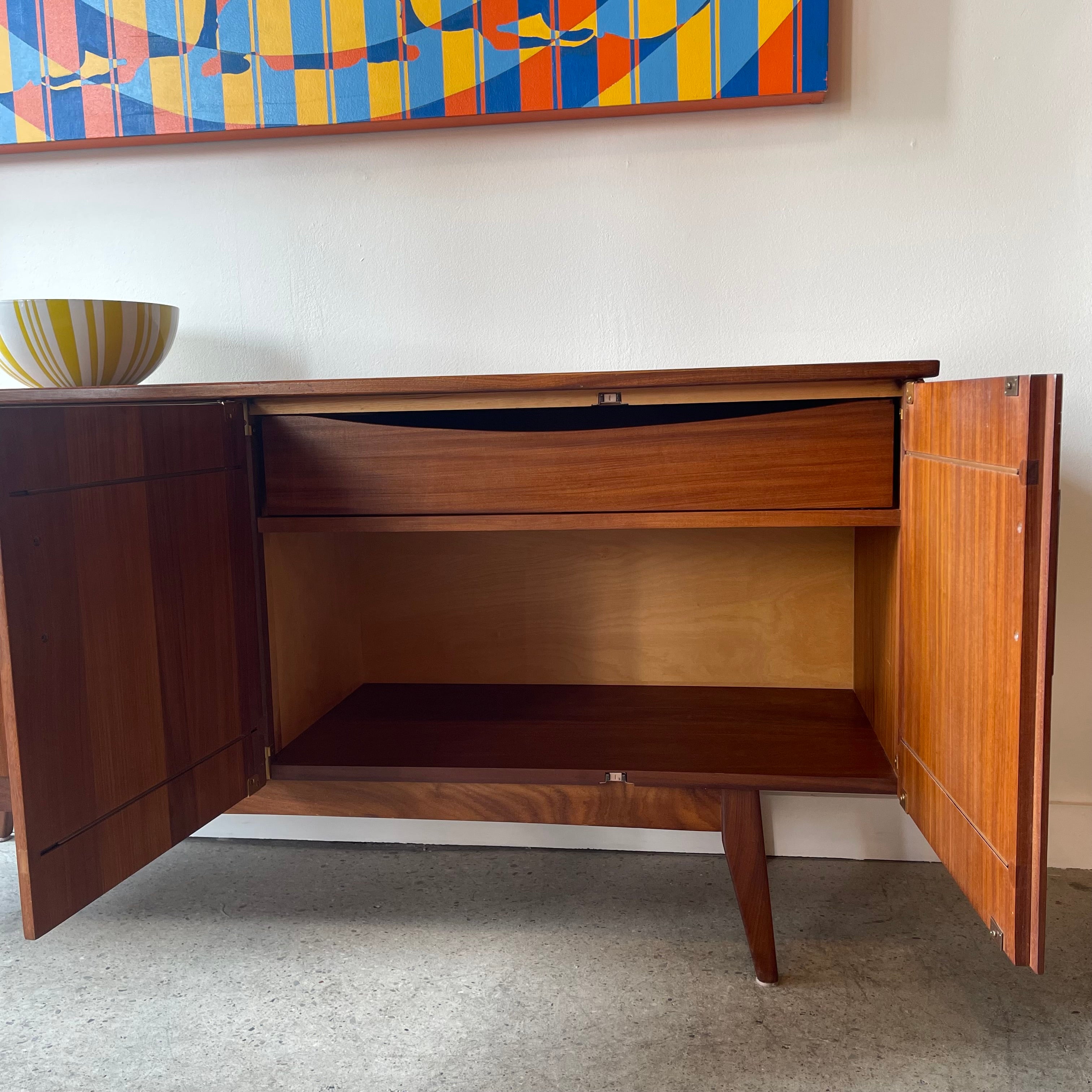Mid-century Imperial Credenza | Solid Afromosia