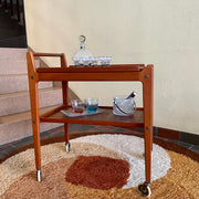 Vintage | Mid Century Teak Scandinavian Bar Cart | Drinks Cart by Erik Gûstavsson Made in Sweden.

