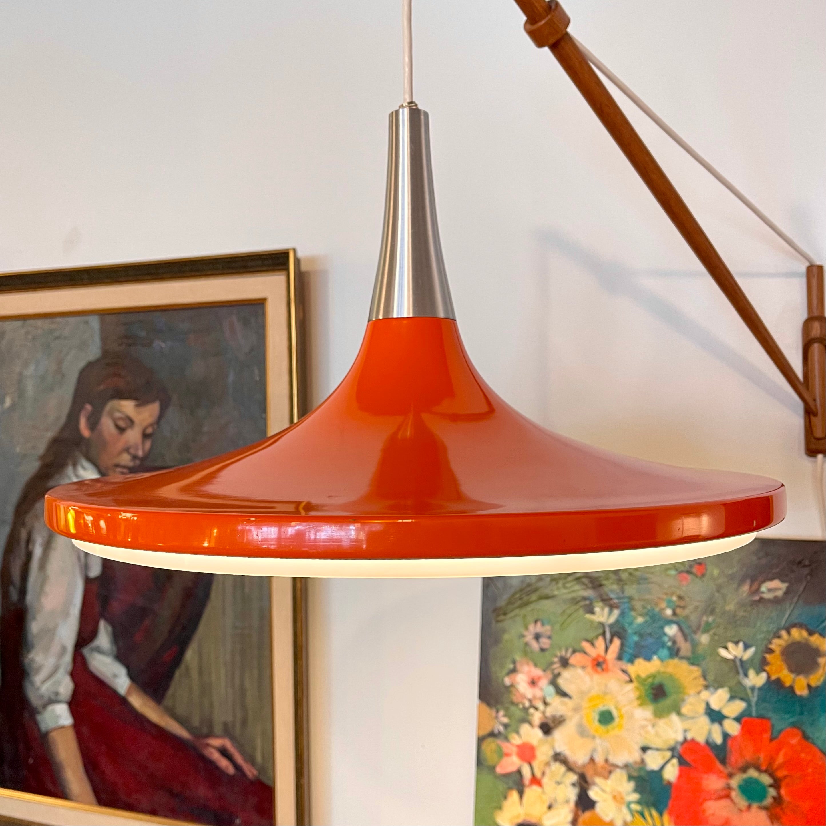 Lisa Johansson-Pape Teak Wall-mounted Swing Arm Lamp