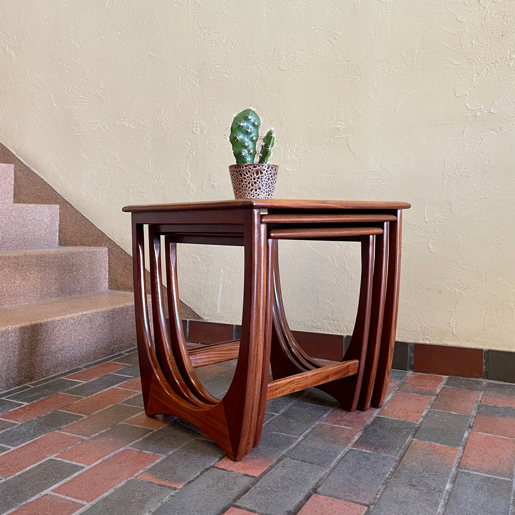 Mid Century Teak "ASTRO" Nesting Tables by G Plan | Mr. Mansfield Vintage 