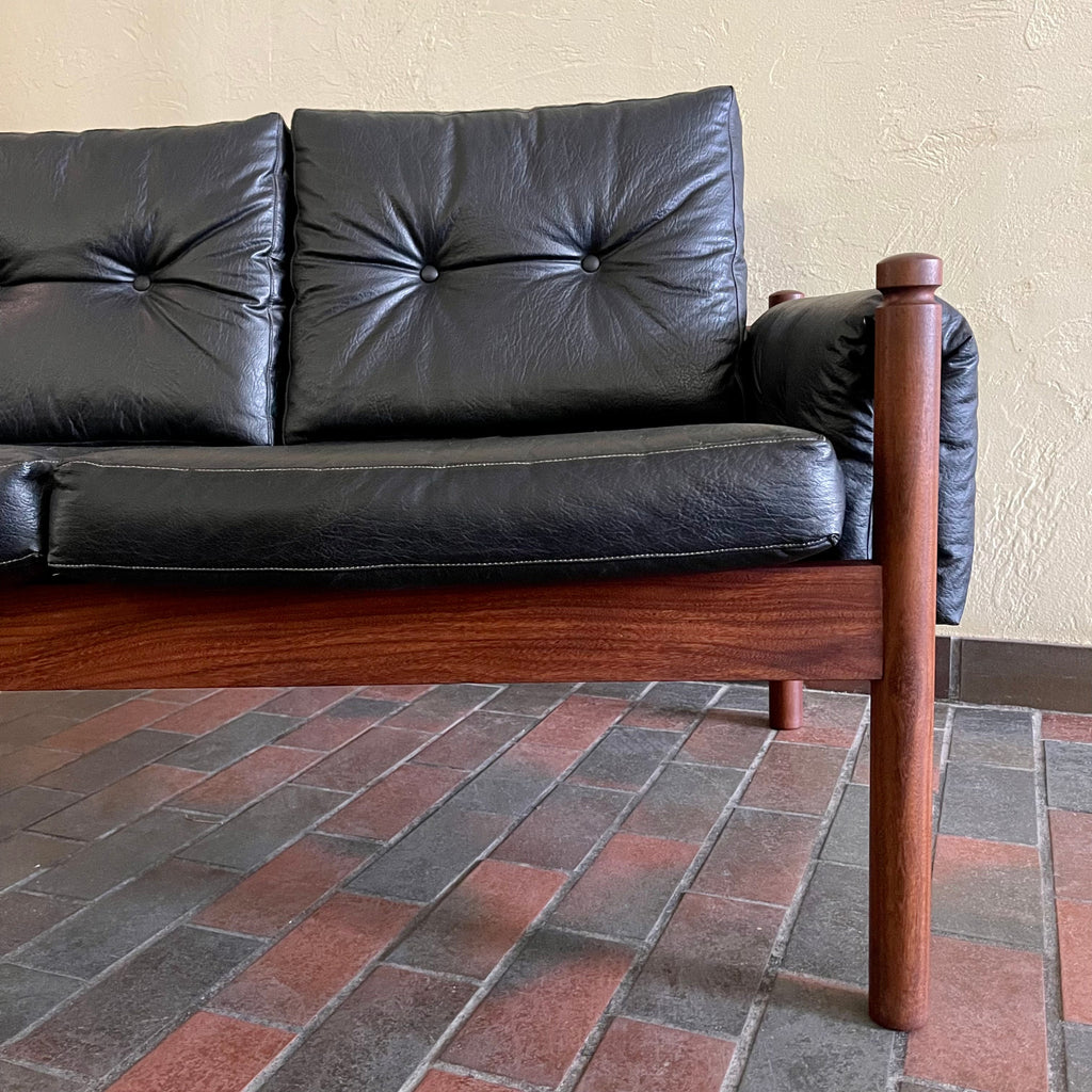 RS Associates sofa frame detail in teak