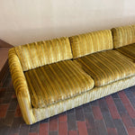 Load image into Gallery viewer, Vintage Golden Velvet Sofa | Mr. Mansfield Vintage 