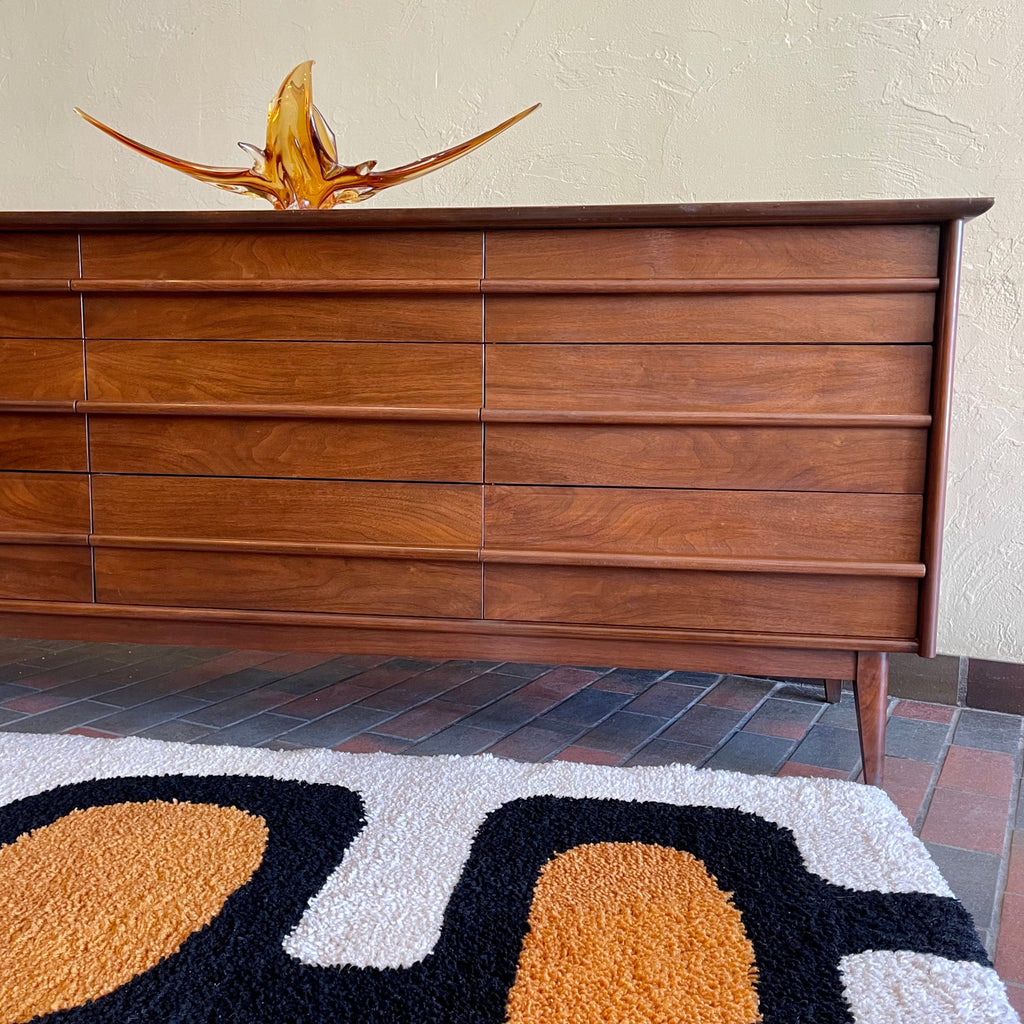 Canadian-made GIBBARD walnut dresser with clean mid-century lines