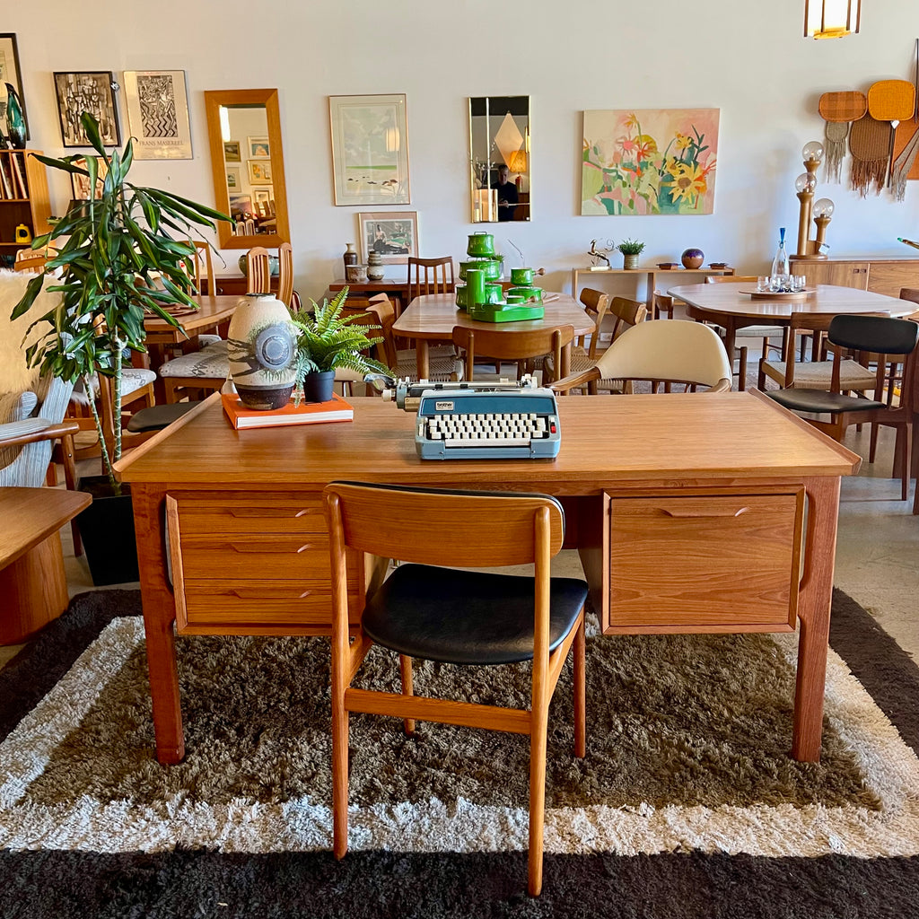 Mid-Century Danish Teak Executive Desk