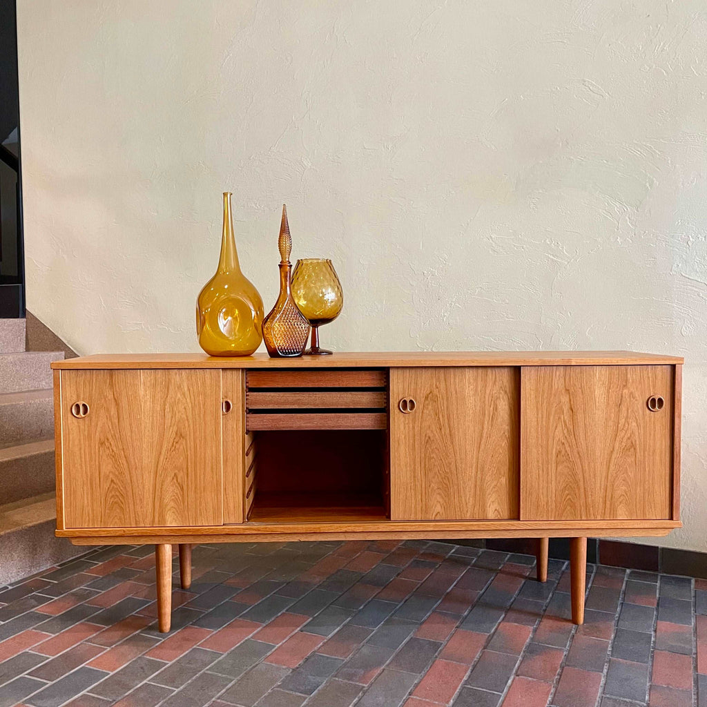 Mid Century Danish Teak Sideboard Credenza | Mr. Mansfield Vintage 