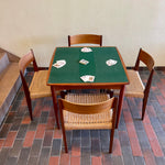 Load image into Gallery viewer, Teak Draw Leaf Flip Top Games Table Made in Denmark
