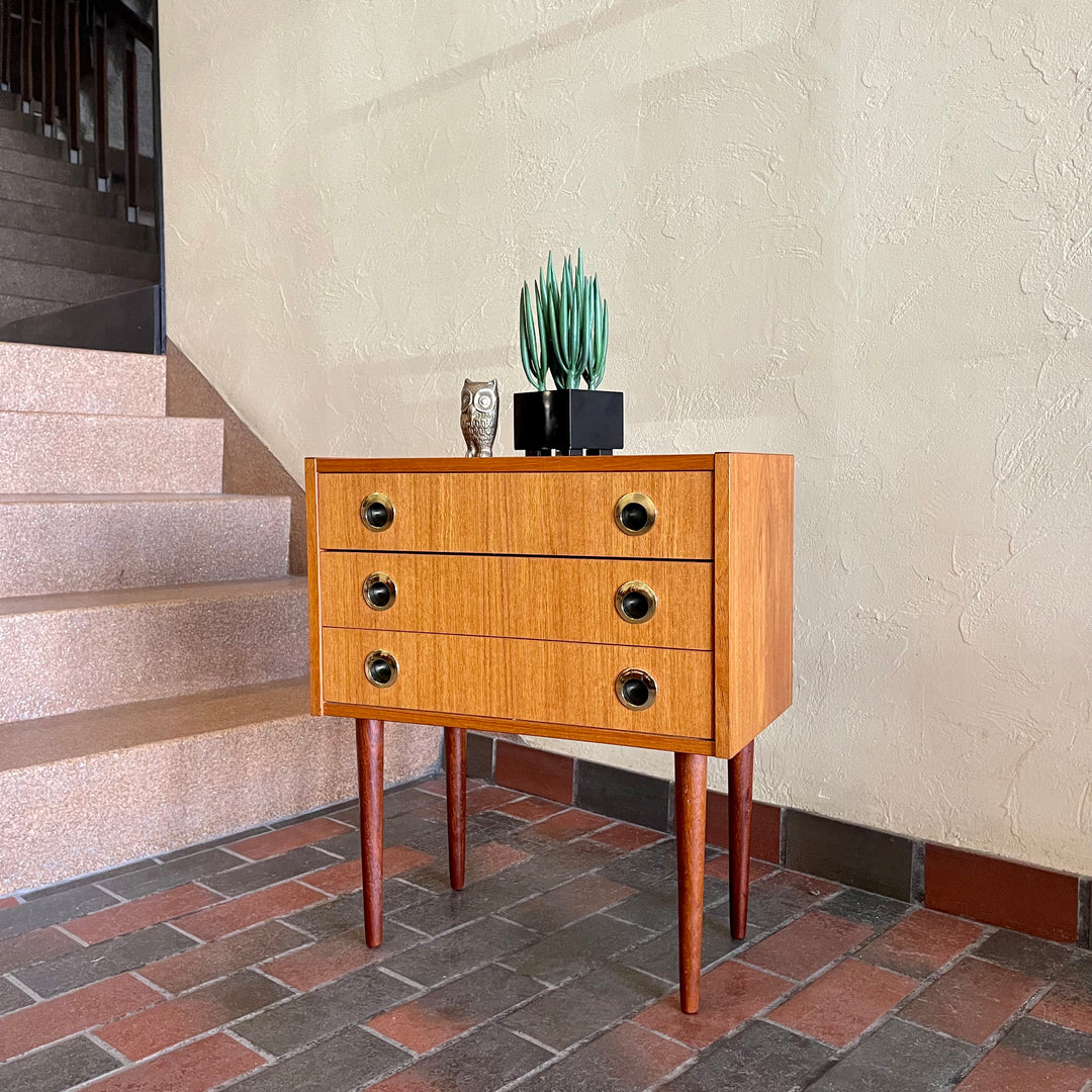 Small Teak Chest of Drawers | Mr. Mansfield Vintage 