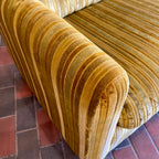 Vintage Golden Velvet Sofa | Mr. Mansfield Vintage 
