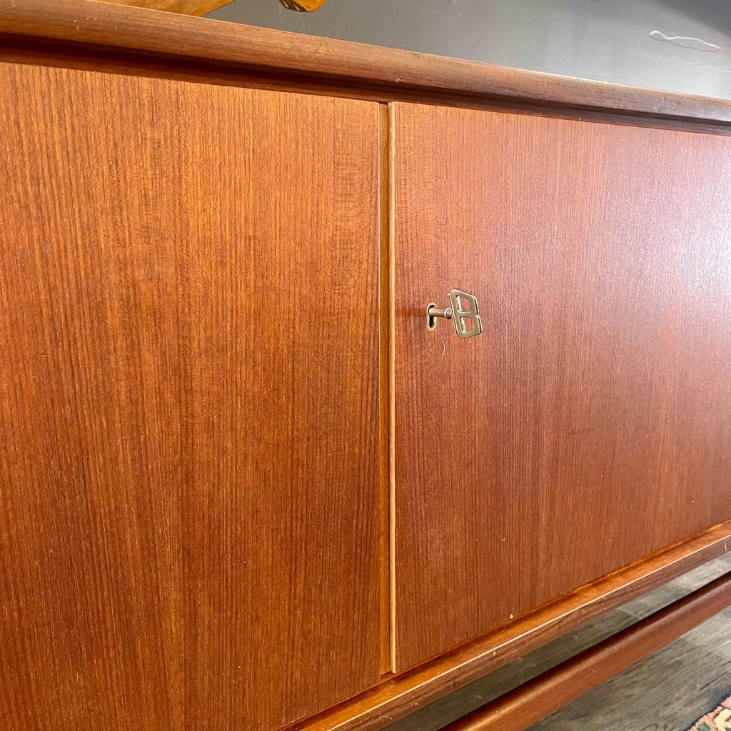 German Mid Century Modern Teak Sideboard | Credenza by BARTELS | Mr. Mansfield Vintage