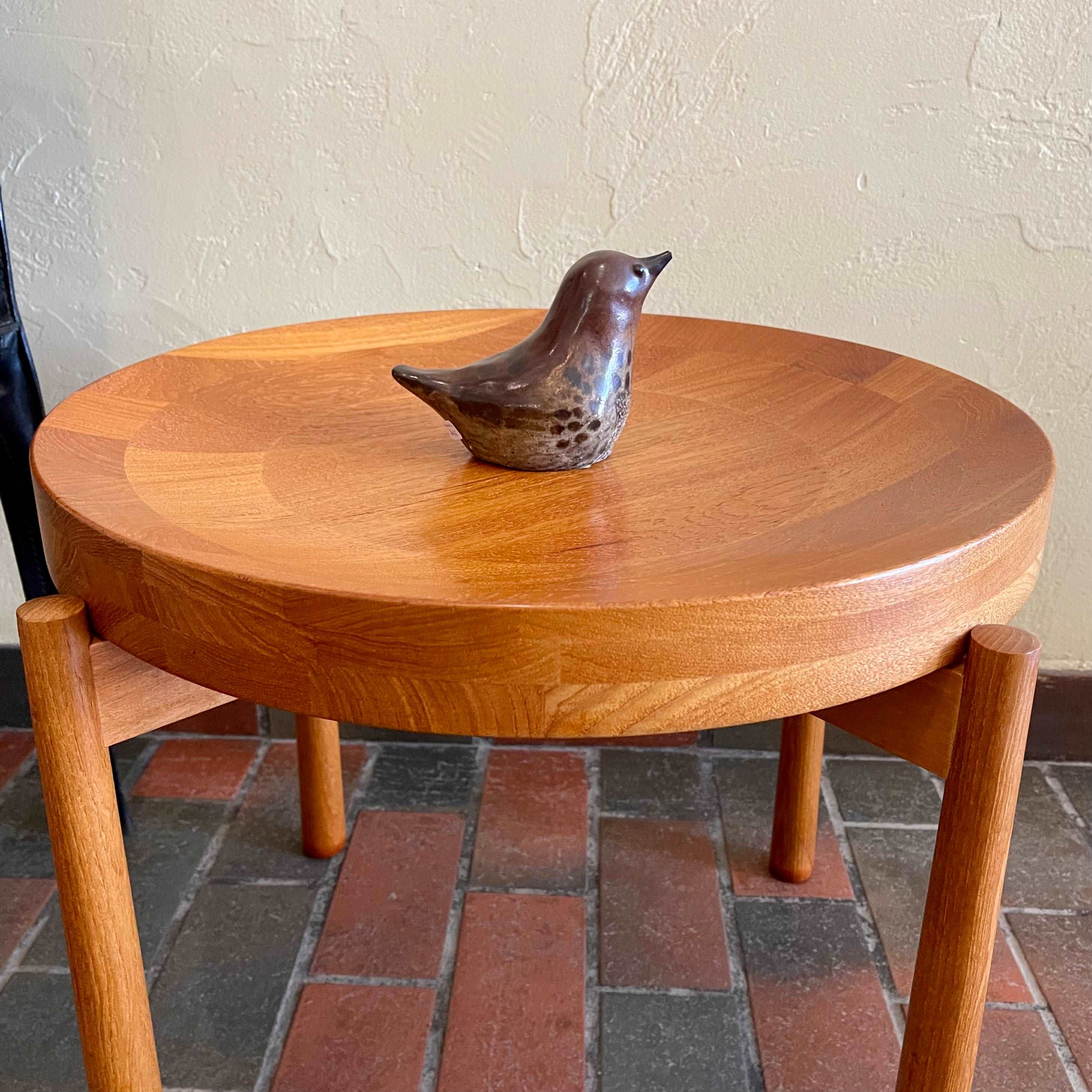 Mid Century Flip Top Teak Side Table for Dux of Sweden by Jens Quistgaard | Mr. Mansfield Vintage 