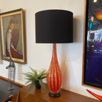 1960s Italian Barovier & Toso Murano Glass Lamp