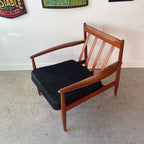 1960s Lounge Chair Designed by Grete Jalk for P. Jeppesen Made in Denmark