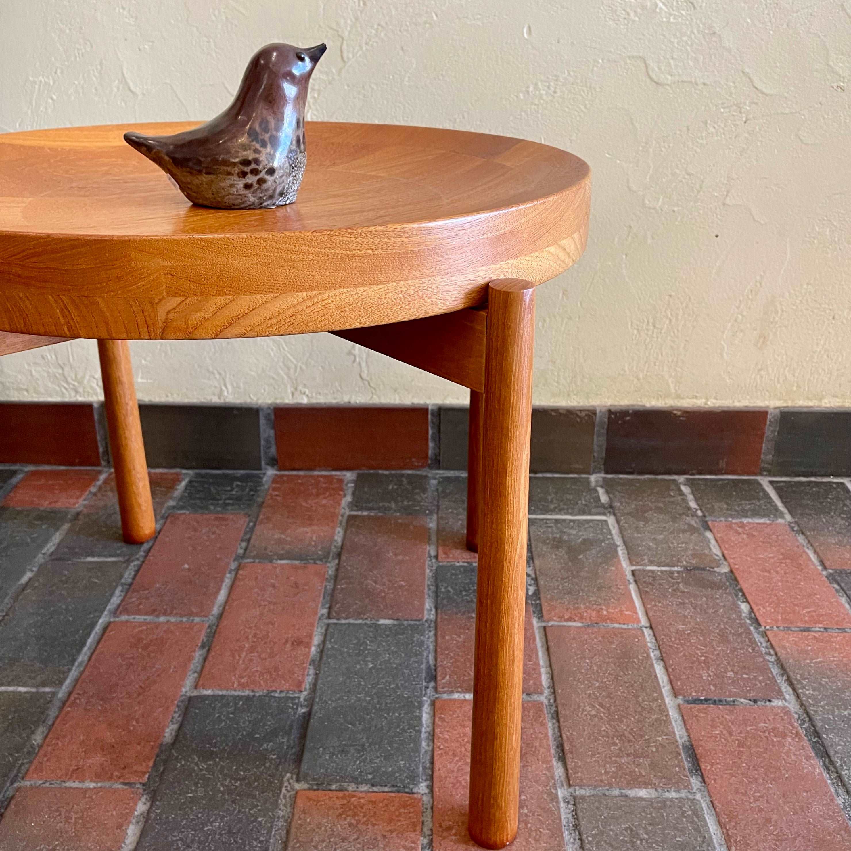 Mid Century Flip Top Teak Side Table for Dux of Sweden by Jens Quistgaard | Mr. Mansfield Vintage 