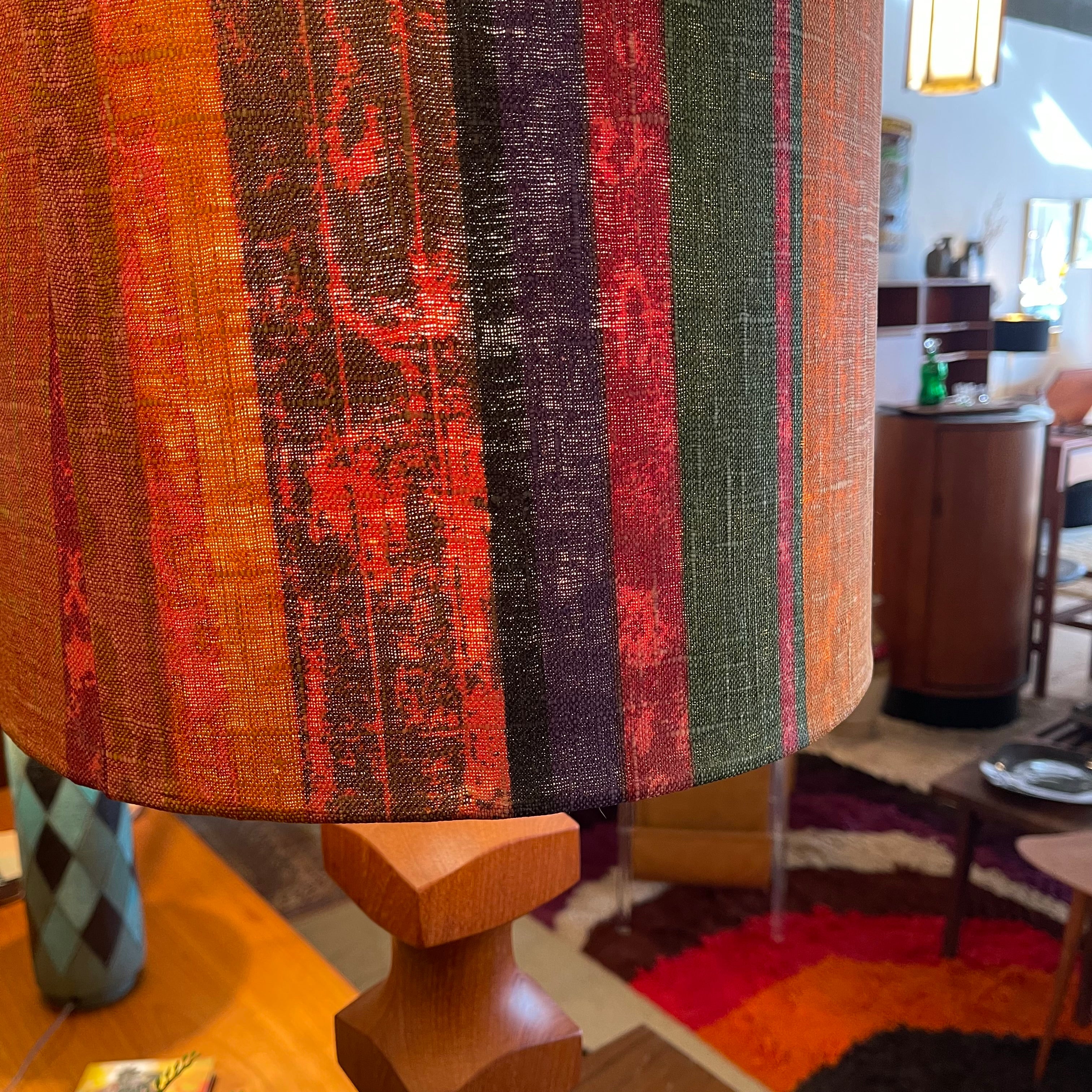 Solid Teak Mid-Century Modern Lamp