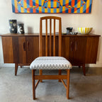 Set of Six Solid Teak Dining Chairs