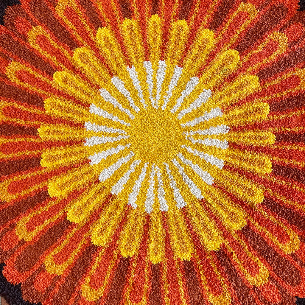  Mid Century Modern Scandinavian Starburst Raya Rug | Mr. Mansfield Vintage 