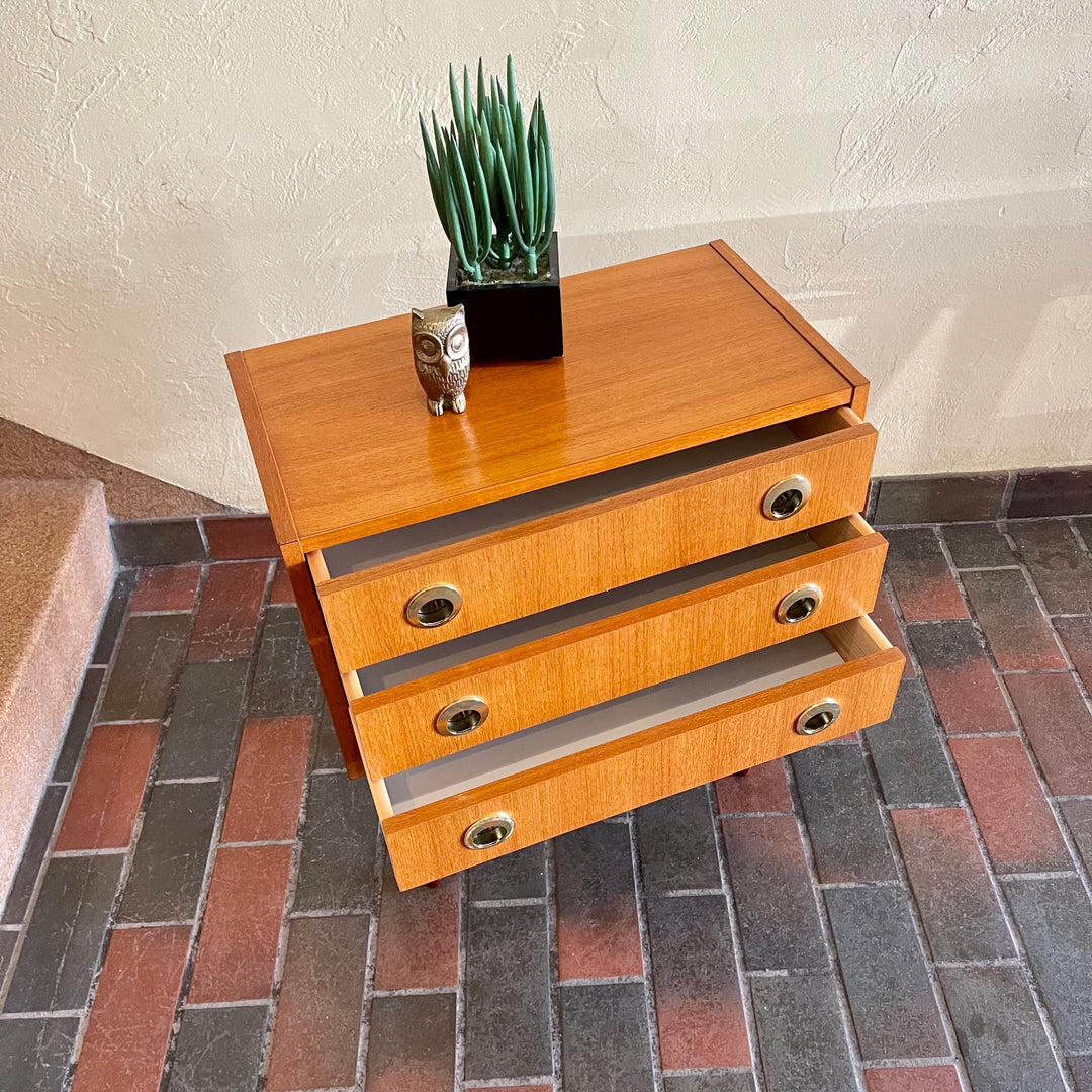 Small Teak Chest of Drawers | Mr. Mansfield Vintage 
