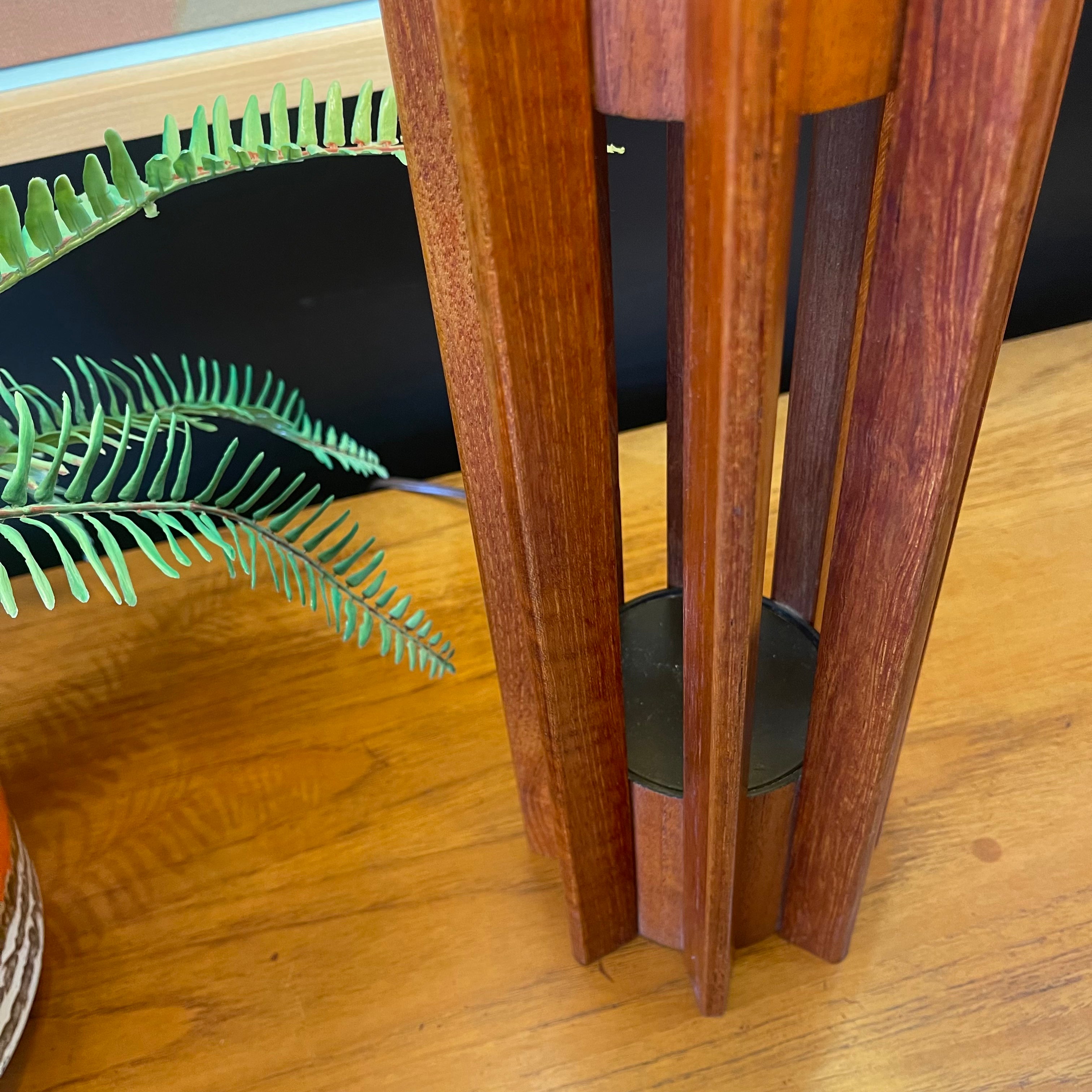 Mid Century Modern Teak Table Lamp