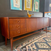 German Mid Century Modern Teak Sideboard | Credenza by BARTELS | Mr. Mansfield Vintage