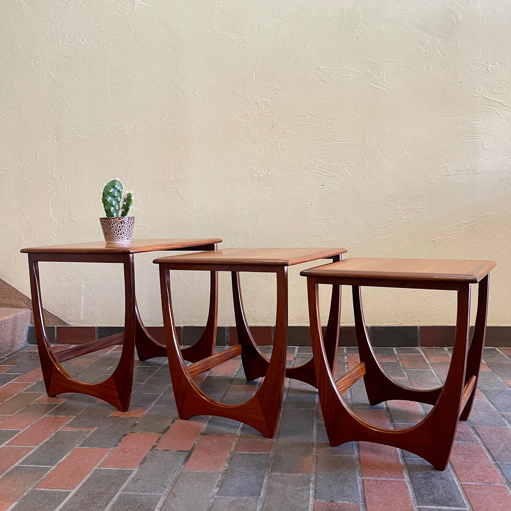 Mid Century Teak "ASTRO" Nesting Tables by G Plan | Mr. Mansfield Vintage 