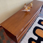 Top view of Mid-century GIBBARD Nine Drawer Walnut Dresser