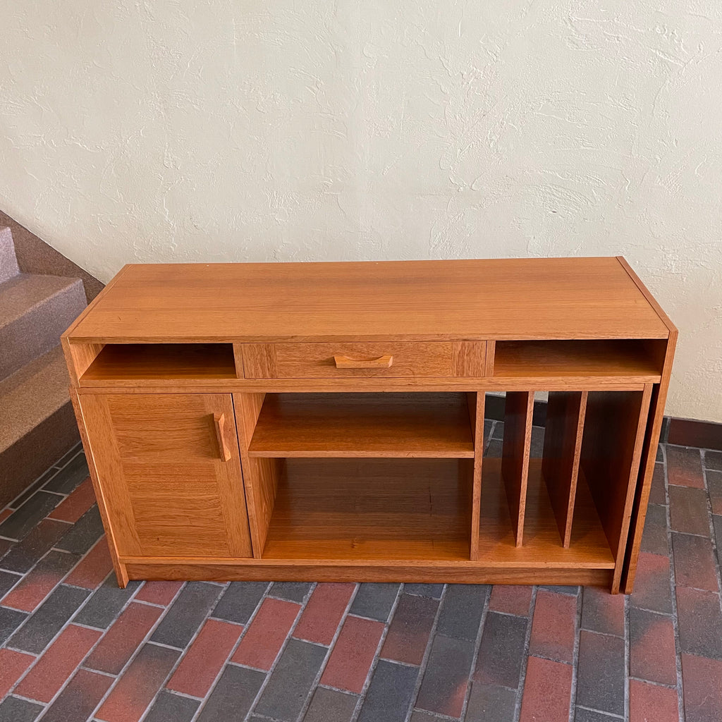  Vintage Expandable Entertainment Unit and Desk | Mr. Mansfield Vintage 