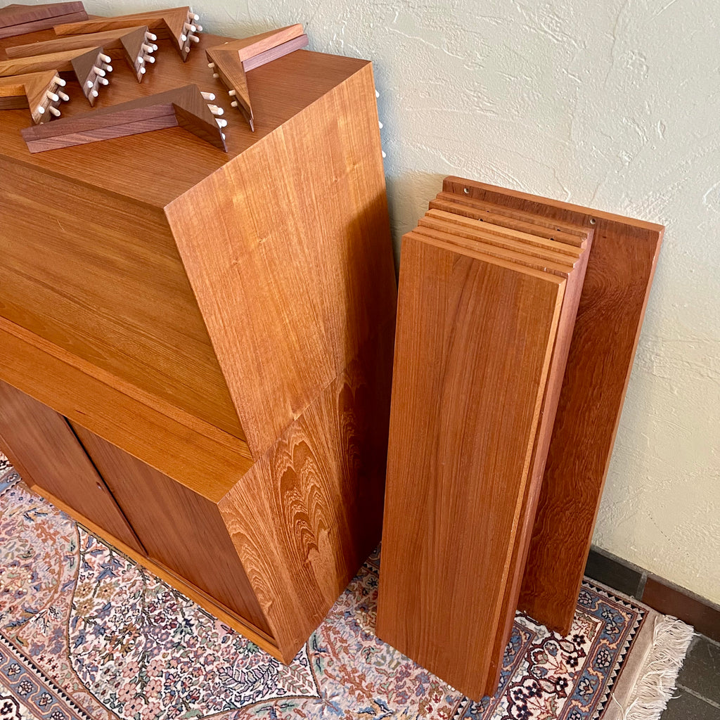 Mid-Century Teak System Cado Wall Unit By Poul Cadovius | Mr. Mansfield Vintage Furniture Calgary 