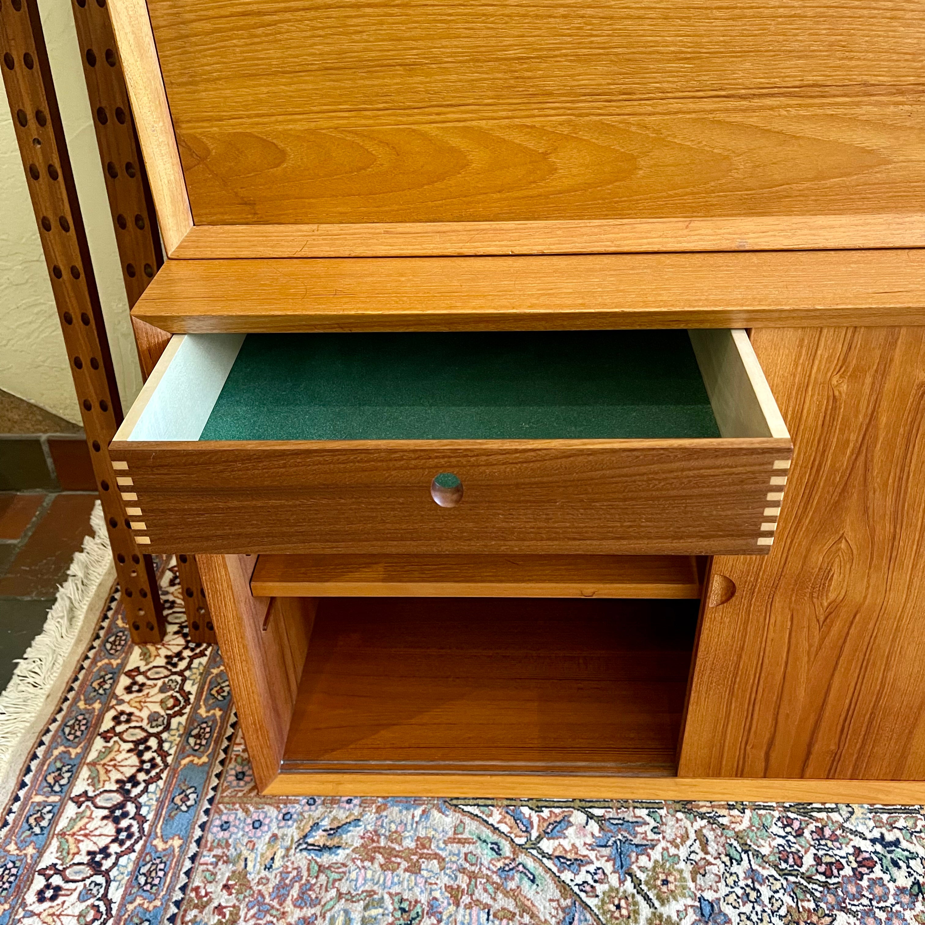Mid-Century Teak System Cado Wall Unit By Poul Cadovius | Mr. Mansfield Vintage Furniture Calgary 