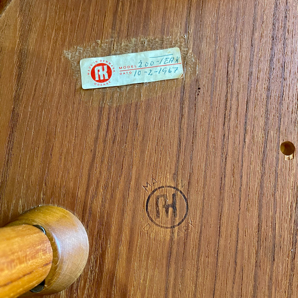 Mid Century Danish Occasional Side Table by Anton Kildeberg 1967 | Mr. Mansfield Vintage
