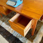 Load image into Gallery viewer, Mid-Century Danish Teak Executive Desk
