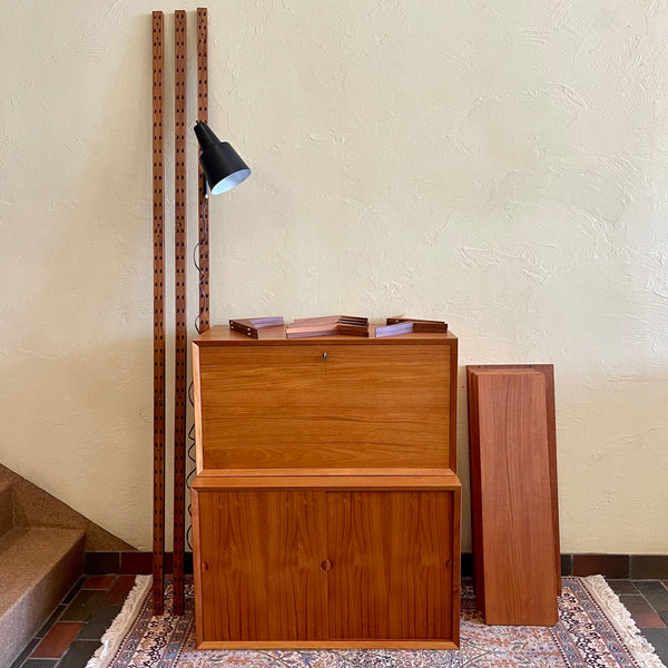 Mid-Century Teak System Cado Wall Unit By Poul Cadovius | Mr. Mansfield Vintage Furniture Calgary 