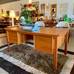Load image into Gallery viewer, Mid-Century Danish Teak Executive Desk
