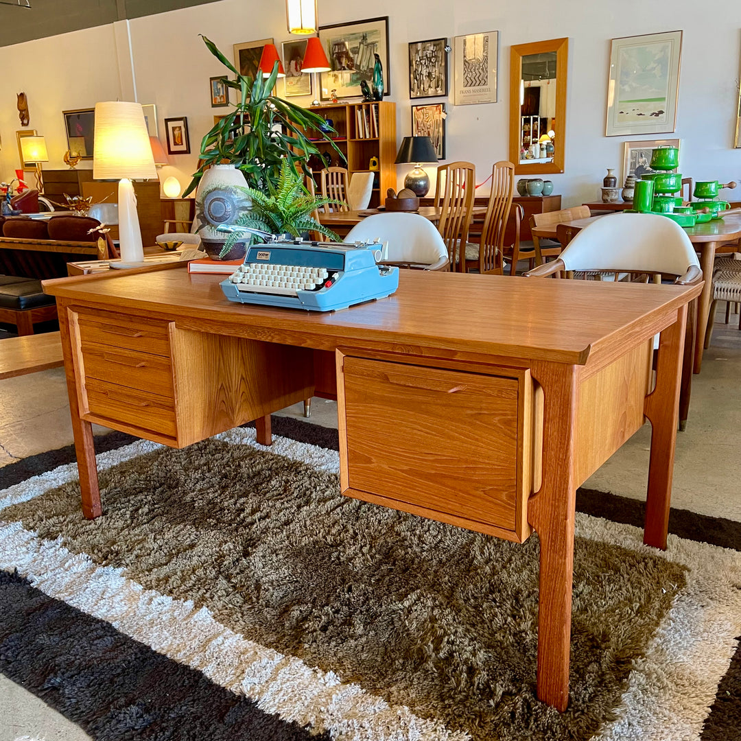 Mid-Century Danish Teak Executive Desk