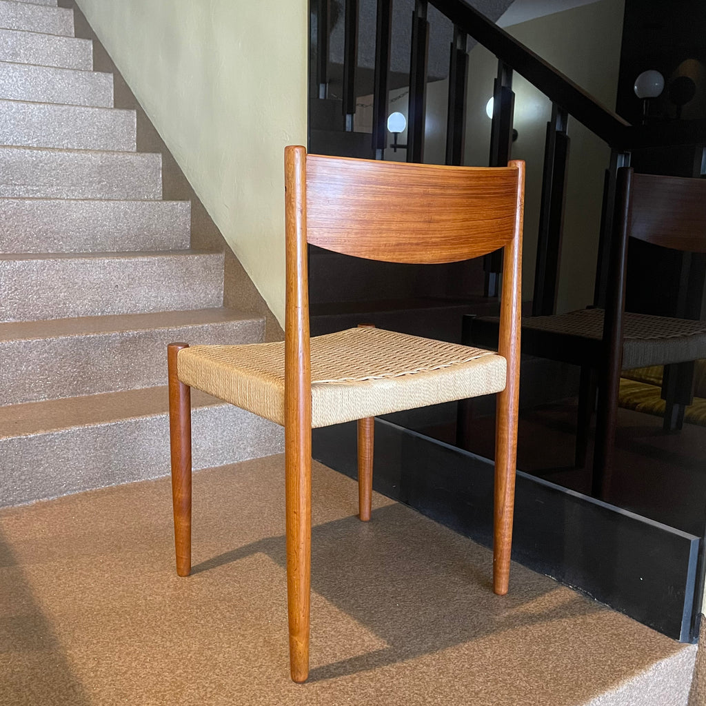 Mid Century Danish Teak & Papercord Chair | Mr. Mansfield Vintage 