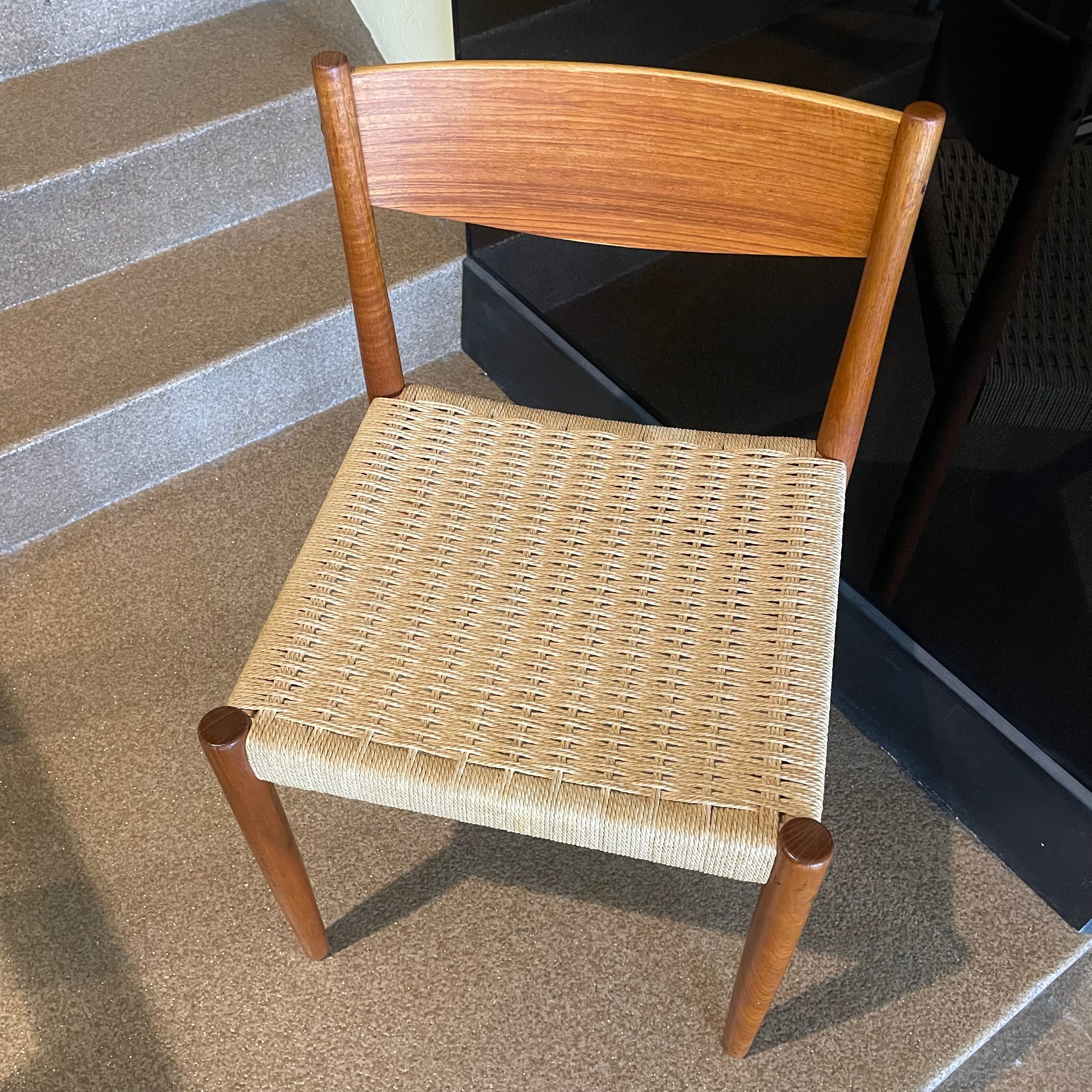 Mid Century Danish Teak & Papercord Chair | Mr. Mansfield Vintage 