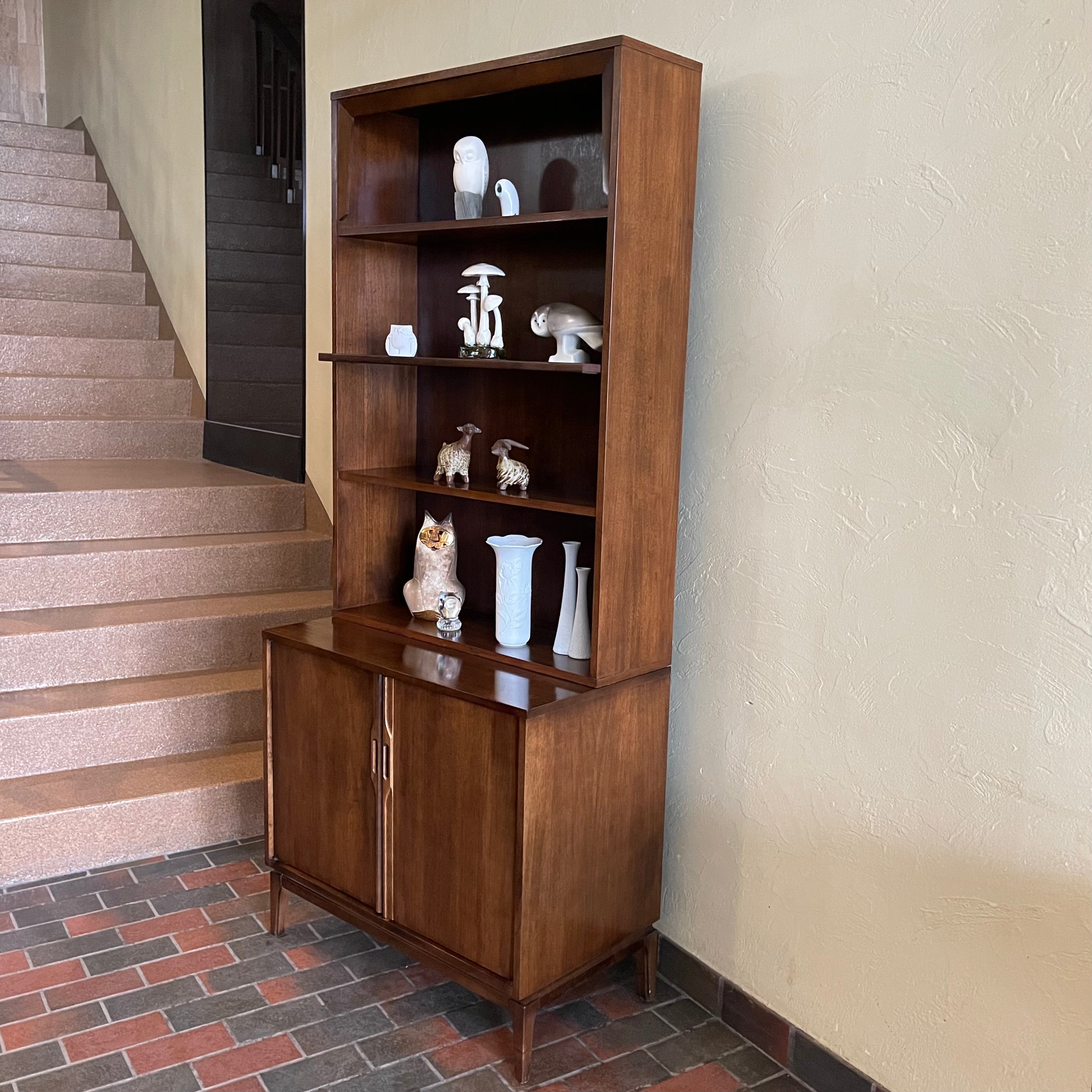 Vintage Furniture Dark Walnut Display Storage Record Cabinet | Mr. Mansfield Vintage