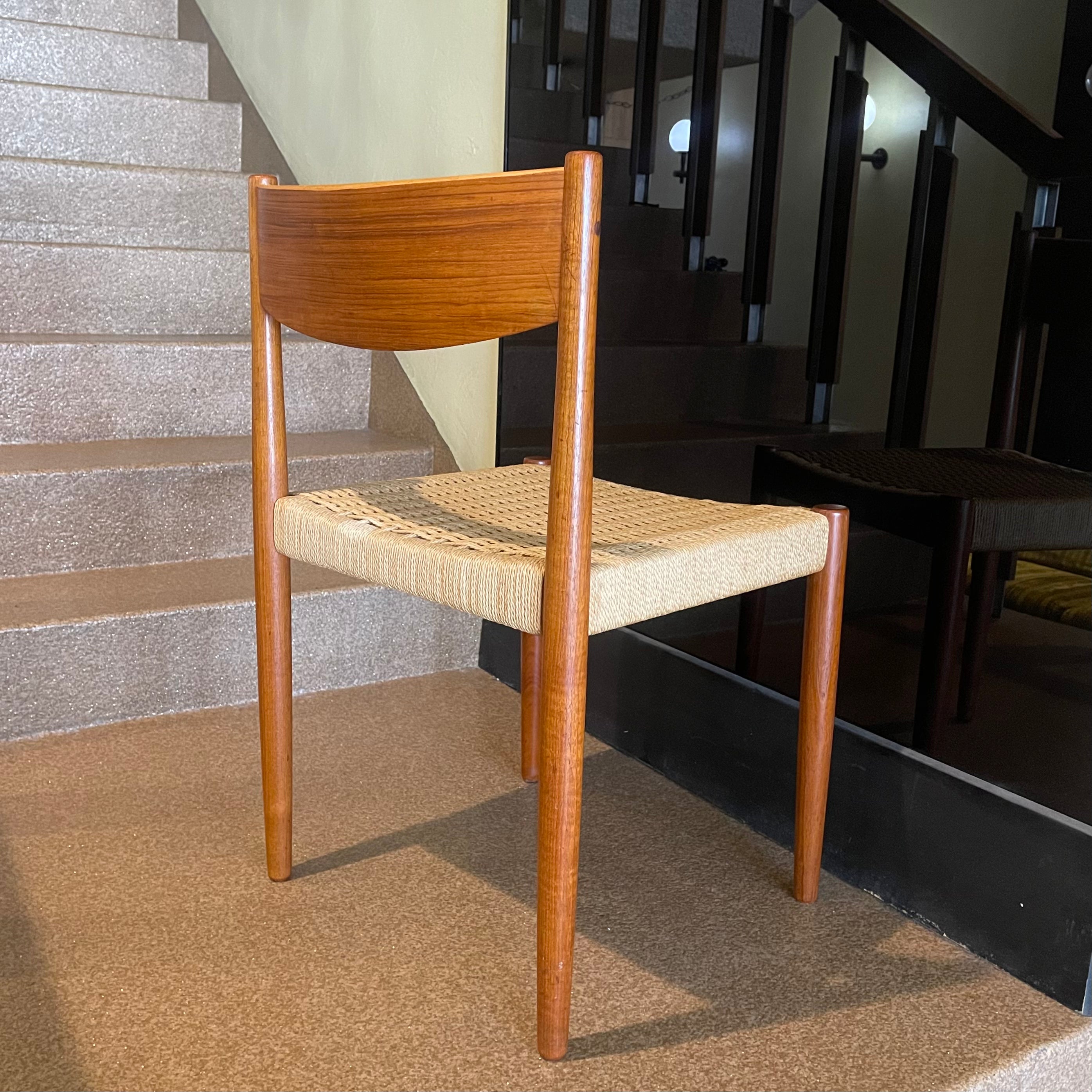 Mid Century Danish Teak & Papercord Chair | Mr. Mansfield Vintage 