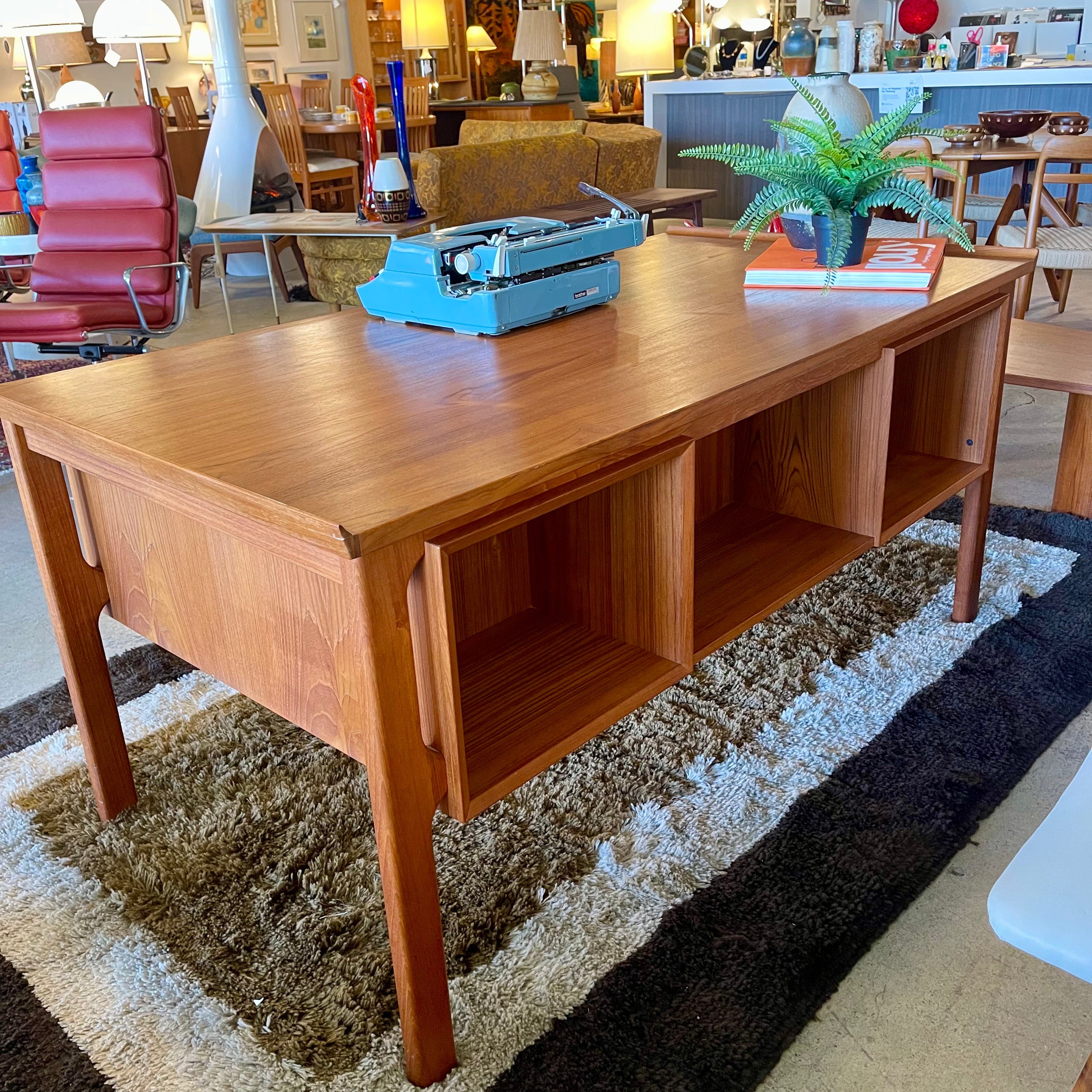 Mid-Century Danish Teak Executive Desk