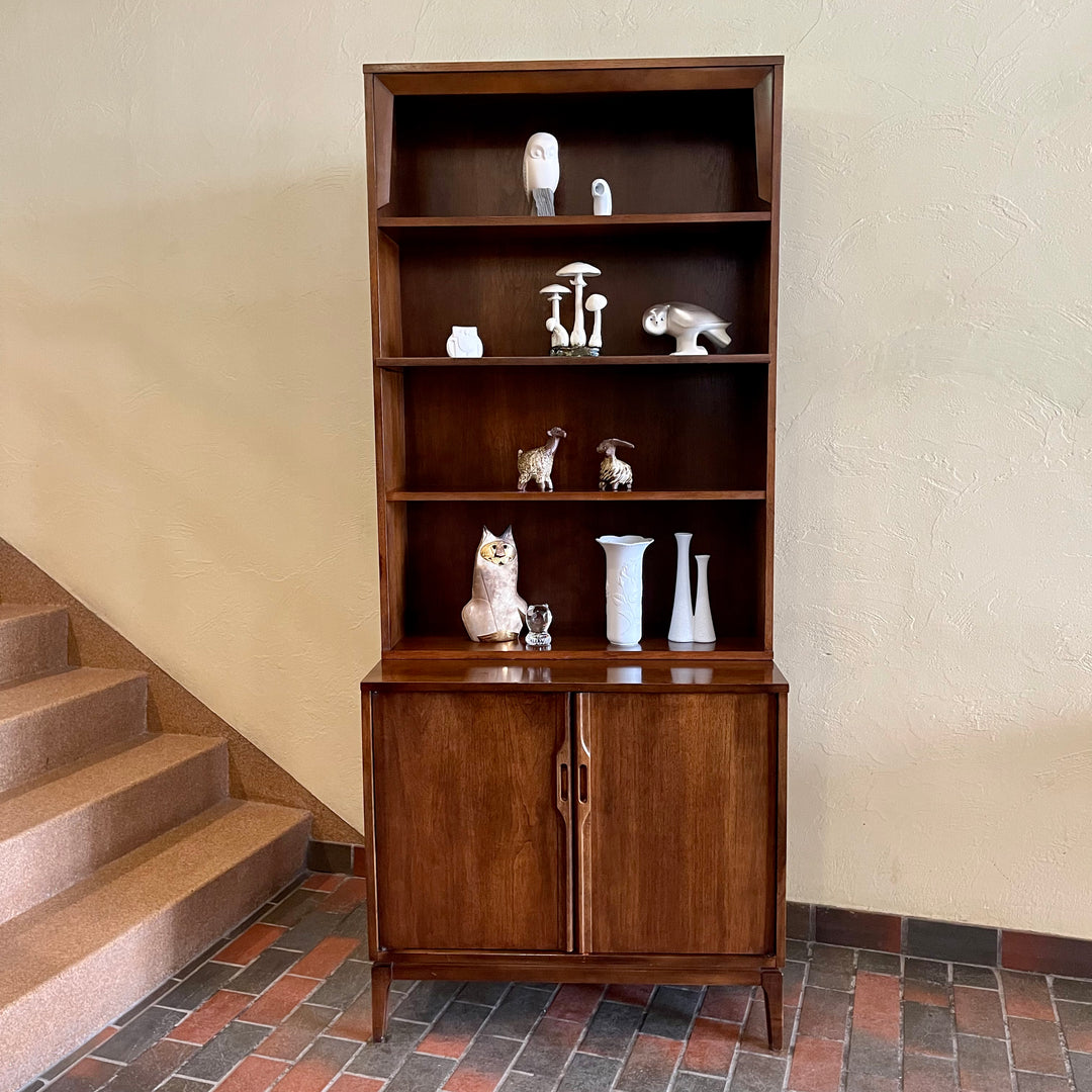 Vintage Furniture Dark Walnut Display Storage Record Cabinet | Mr. Mansfield Vintage