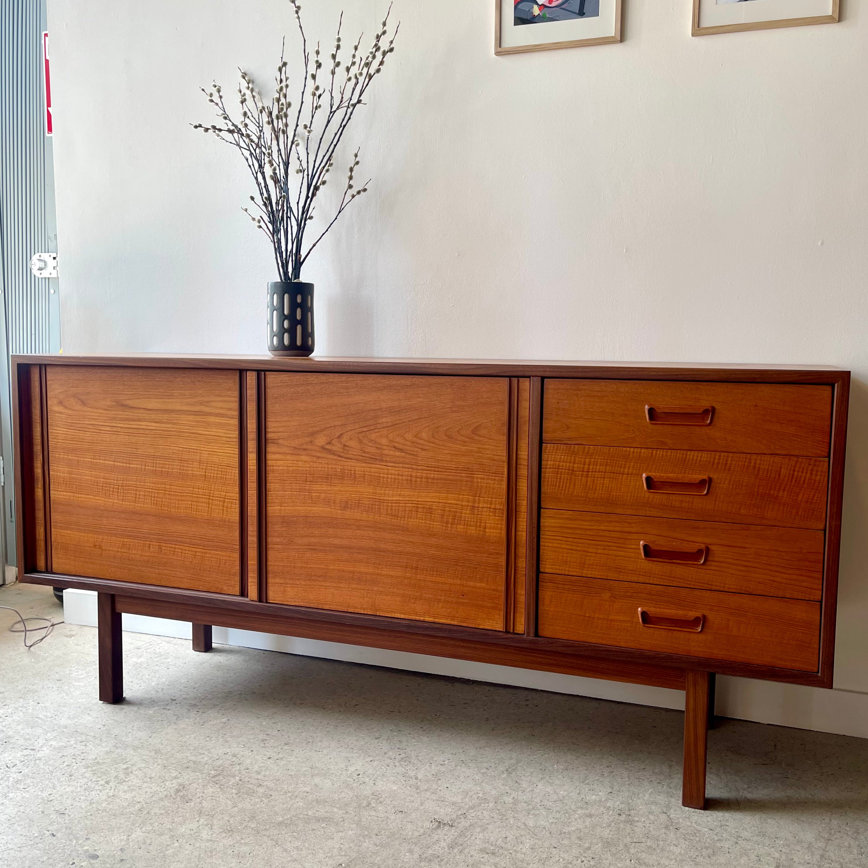 Midcentury Modern Teak RS. Associates Credenza