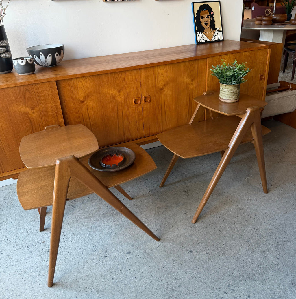 Canadian-made vintage side tables from Mr. Mansfield Vintage