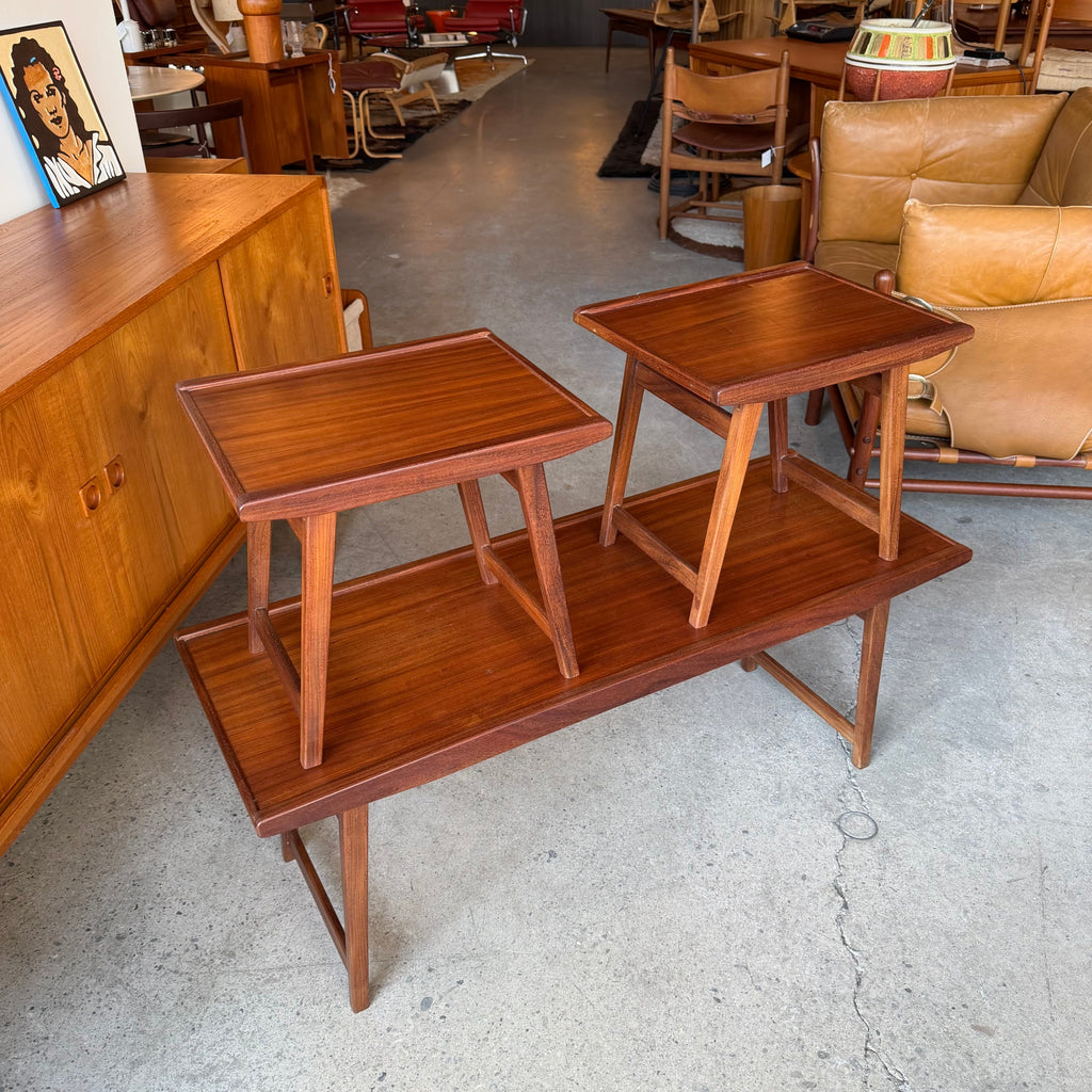Mid-century style nesting coffee and side tables