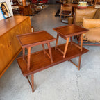 Mid-century style nesting coffee and side tables