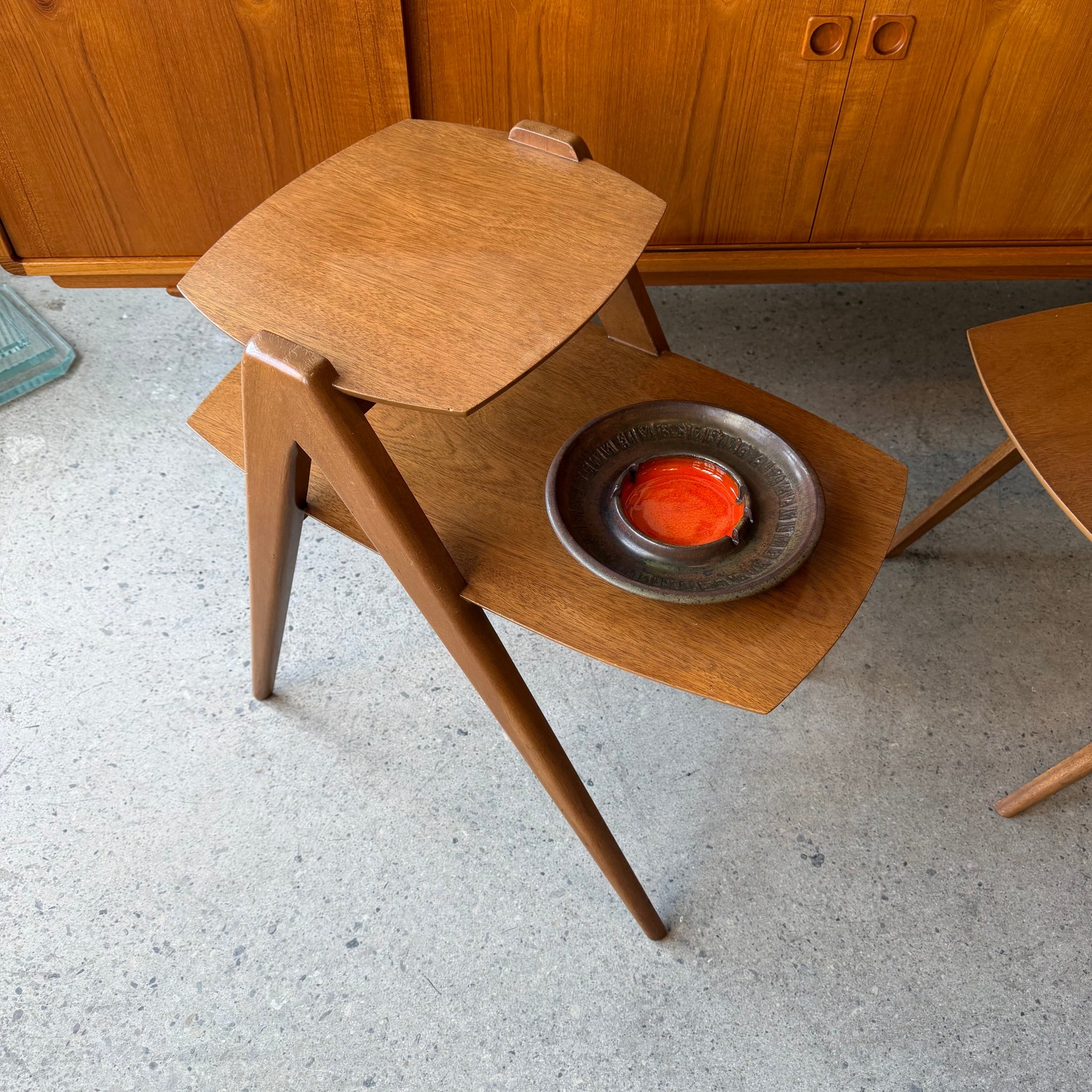 Vintage two-tier side table by Canada Cabinets Furniture Limited