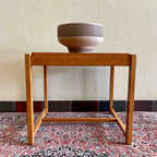Vintage Walnut Teak Flip-Top Stool/Table by Erik Buch 